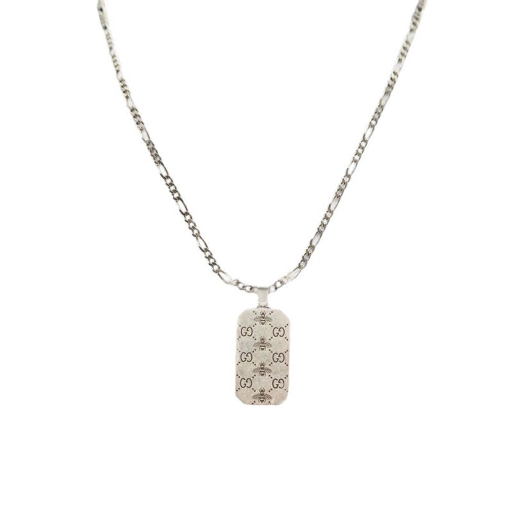 Gucci Silver Interlocking Bee Necklace #357496F50B